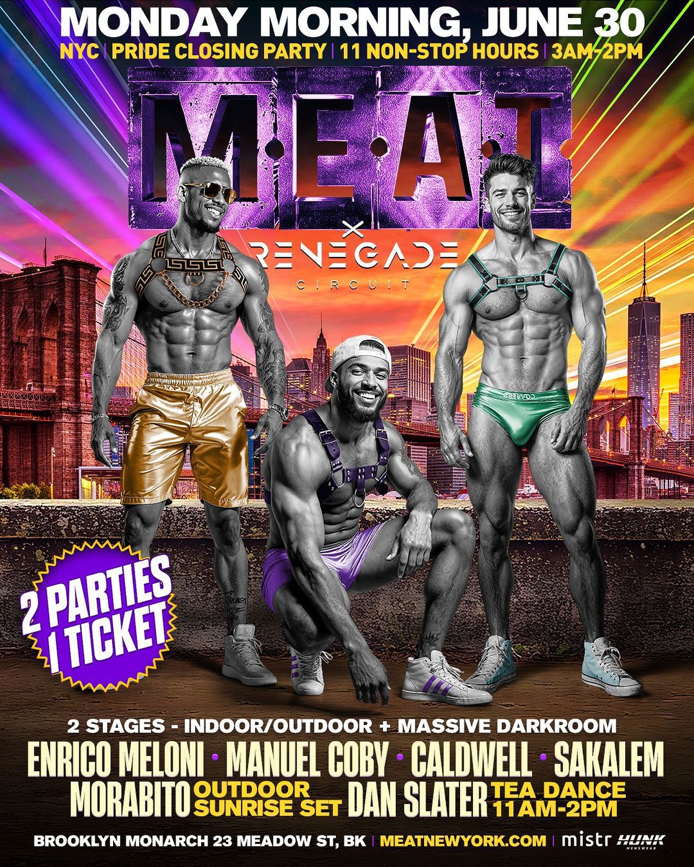 MEAT + Renegade Afters & Pride Closing Party