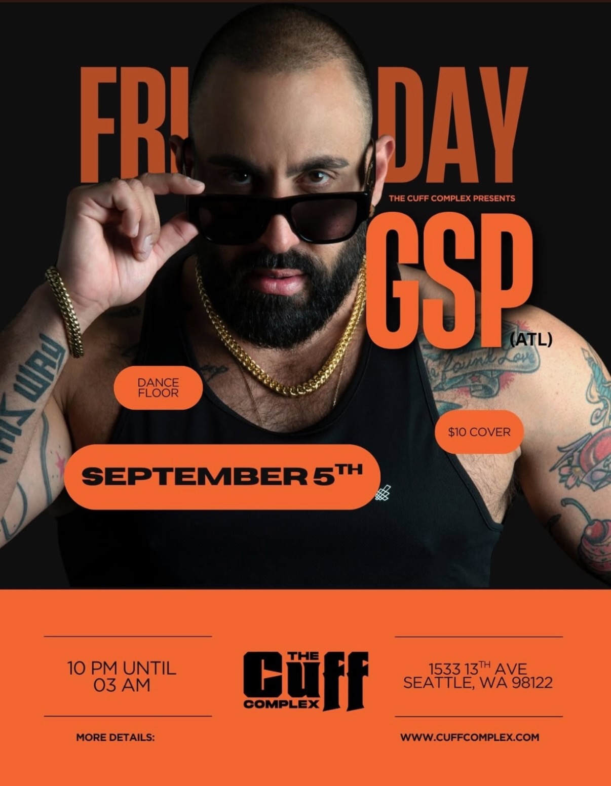 DJ GSP at The Cuff Complex
