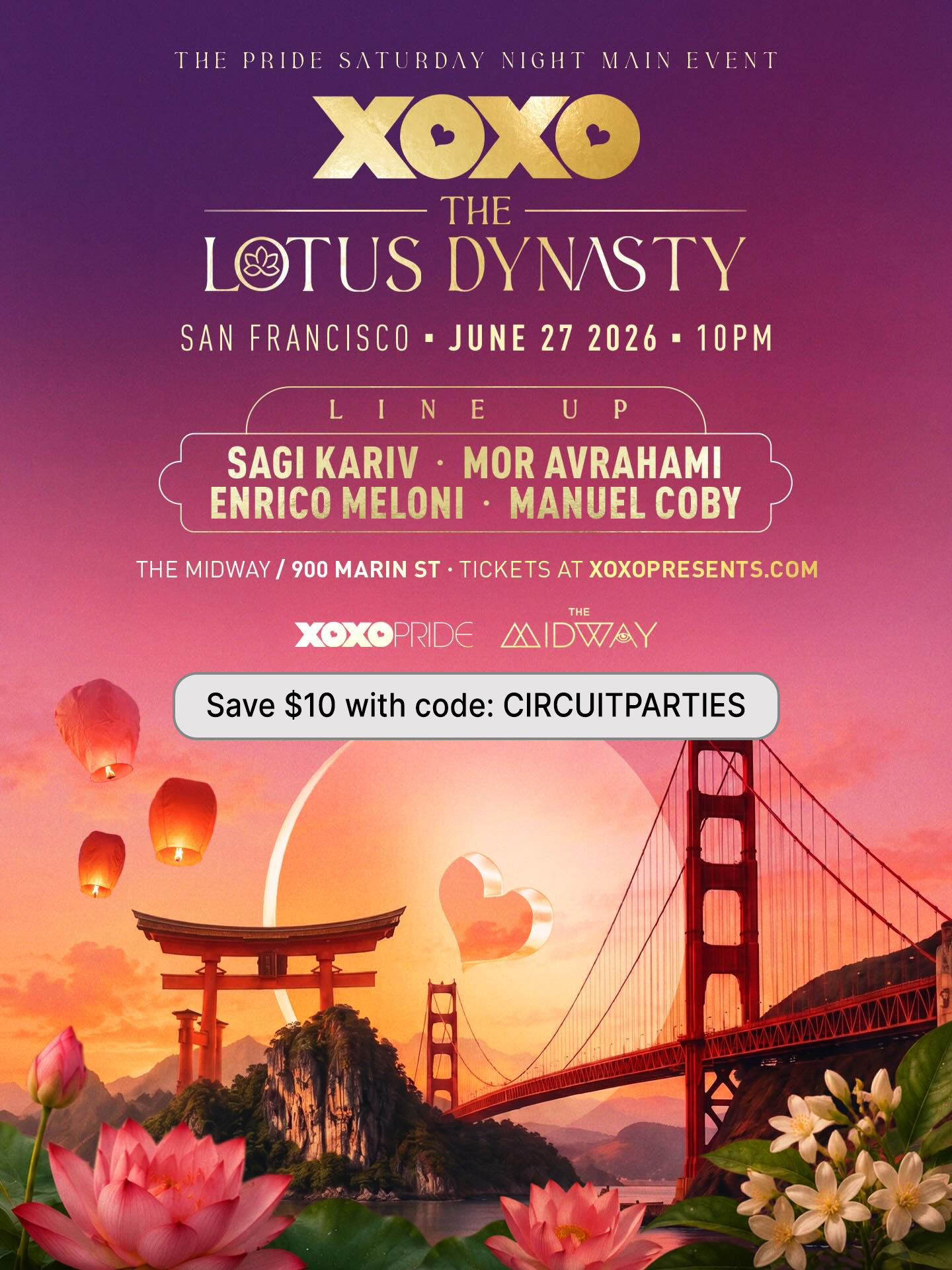 XOXO SF Pride: The Lotus Dynasty