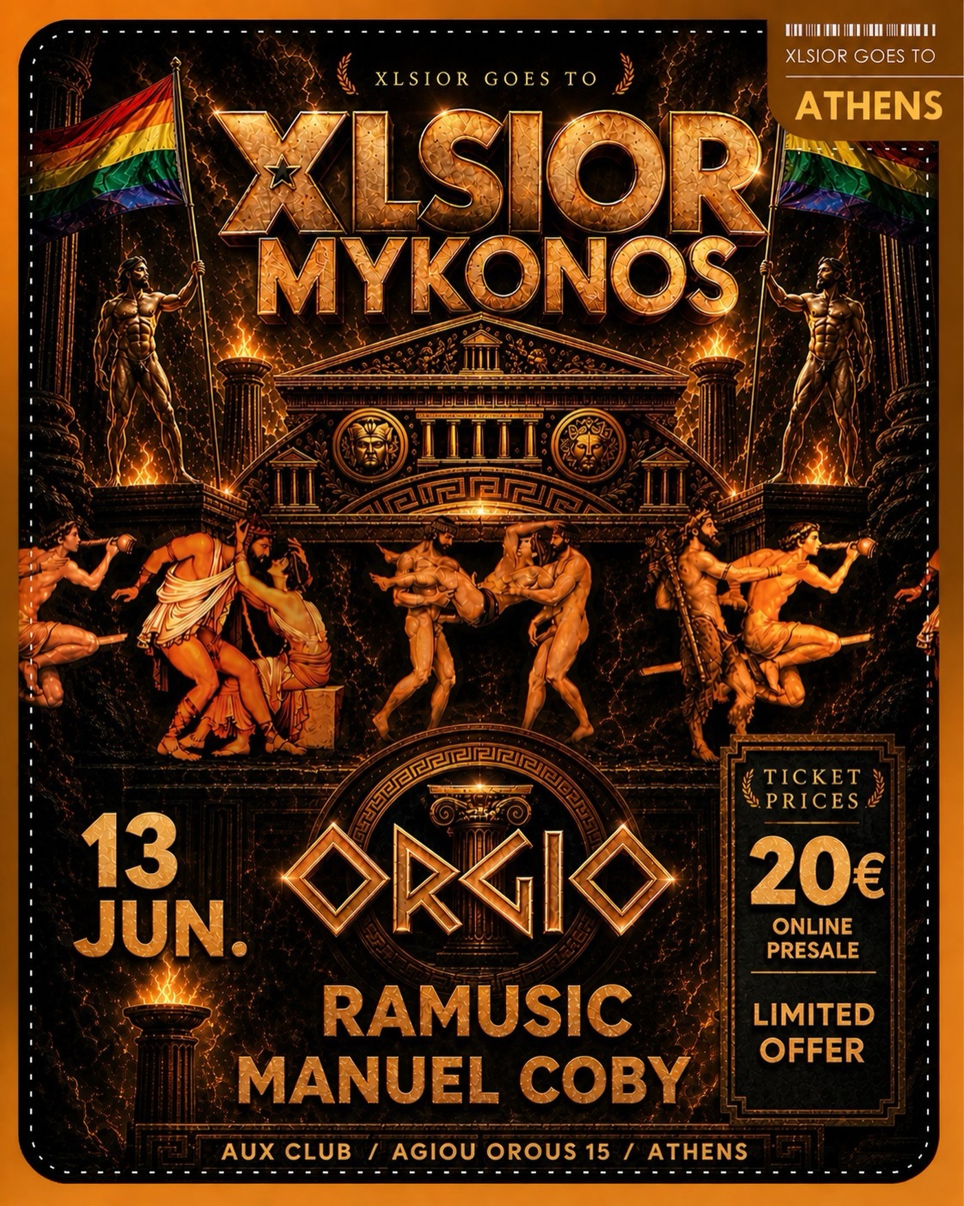 Xlsior Athens Pride: Orgio